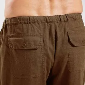 utcoco Qiuse Men's Loose Fit Beach Pants for Summer Style