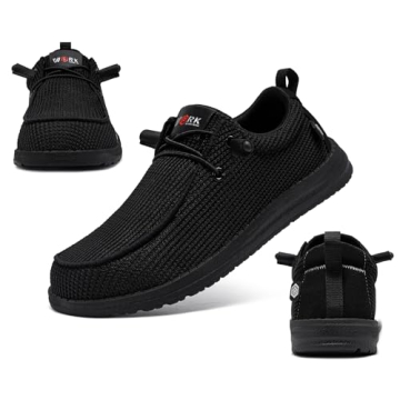 LARNMERN Men's Slip-On Safety Sneakers - Alloy Toe & More