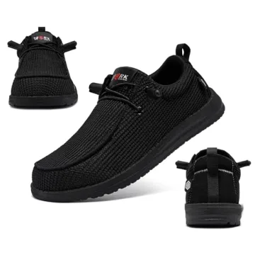 LARNMERN Men's Slip-On Safety Sneakers - Alloy Toe & More