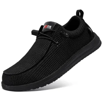 LARNMERN Men's Slip-On Safety Sneakers - Alloy Toe & More