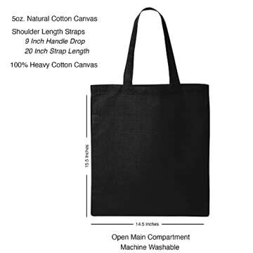 Black Lantern Canvas Tote Bag - Unique Reusable Tote for All