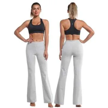 BUBBLELIME Tall Bootcut Yoga Pants with Inner Pocket - Perfect Fit for Active Women