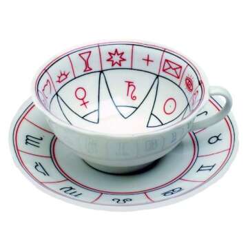 The Cup Of Destiny: A Traditional Fortune-Teller's Cup and Saucer plus Illustrated Book of Interpretations