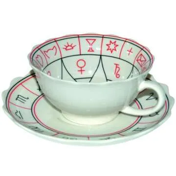 The Cup Of Destiny: A Traditional Fortune-Teller's Cup and Saucer plus Illustrated Book of Interpretations