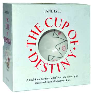 The Cup Of Destiny: A Traditional Fortune-Teller's Cup and Saucer plus Illustrated Book of Interpretations