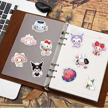 120 Pcs 3D Cute Anime Stickers,PVC Waterproof Sun-Proof Stickers for Phone,Laptop,Bottles,Skateboard,Computer,Phone,Anime Sticker Pack,Gifts for Cartoon Fan