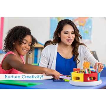Creative Caddy Rotating Art Supply Organizer for Kids
