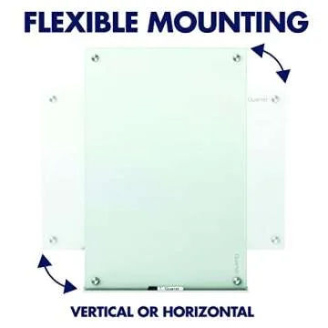 Quartet Magnetic Glass Dry Erase White Board 48 x 36 Elegant