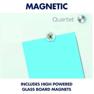 Quartet Magnetic Glass Dry Erase White Board 48 x 36 Elegant