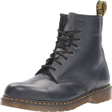 Dr. Martens Navy 8 Eye Combat Boot - Stylish and Durable