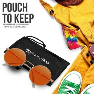 SunnyPro Hippie Glasses Retro Shades for Stylish Fun