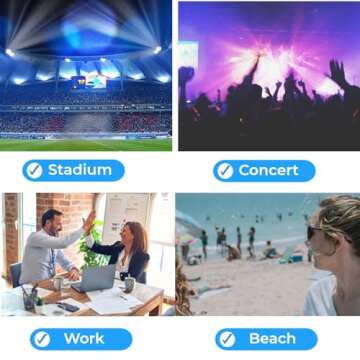 SeBUCUOO Clear Tote Bag - Stadium Approved 12x6x12