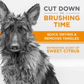 TropiClean Perfect Fur Dog Shampoo for Shedding Control & Deep Conditioning for Breeds with Thick Double Coats | 16 oz