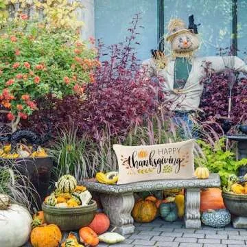 MFGNEH Thanksgiving Pillow Cover 12x20 Inch for Home