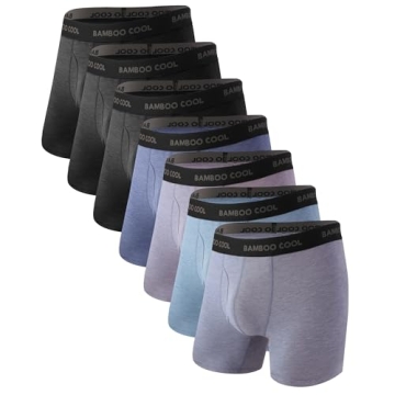 BAMBOO COOL Men’s Boxer Briefs 7-Pack Soft Comfortable
