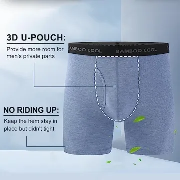 BAMBOO COOL Men’s Boxer Briefs 7-Pack Soft Comfortable