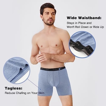 BAMBOO COOL Men’s Boxer Briefs 7-Pack Soft Comfortable