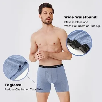BAMBOO COOL Men’s Boxer Briefs 7-Pack Soft Comfortable