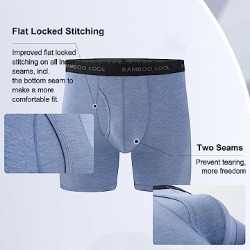 BAMBOO COOL Men’s Boxer Briefs 7-Pack Soft Comfortable