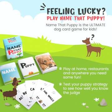 Name That Puppy – Fun Family Card Game for Kids, Adults & Dog Lovers | Easy Party Game, Hilarious Group Play, Quick to Learn, Great Gift for Pet Owners & Game Night
