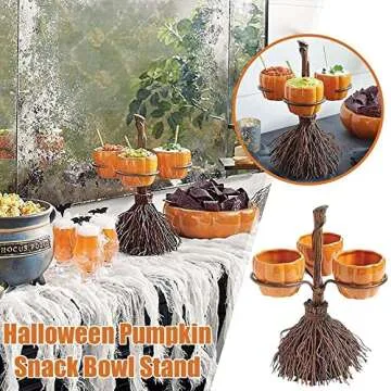 Unique Halloween Candy Bowl Stand for Festive Gatherings