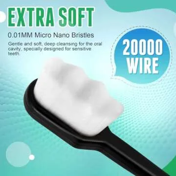 Nano Toothbrush Set - Ultra Soft, 24 Pieces for Sensitive Gums