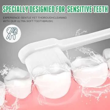 Nano Toothbrush Set - Ultra Soft, 24 Pieces for Sensitive Gums