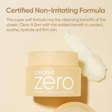 BANILA CO Clean it Zero Firming Cleansing Balm | Korean Makeup Remover, Cleansing Oil to Soothe and Moisturize Skin | Vegan | Made with Moringa Ceramide and Panthenol (100ml/3.38 fl.oz)