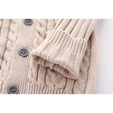 Feidoog Baby Boys Cardigan - Stylish Knitted Sweater