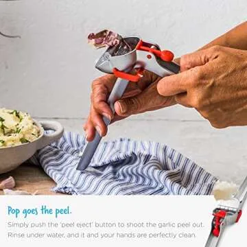 Dreamfarm Garject Garlic Press & Peeler with Ejector