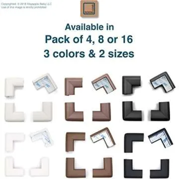 Roving Cove Baby Corner Protectors - Soft Foam 3M Adhesive