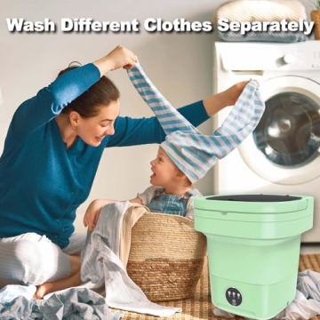 Portable 15L Mini Washing Machine for Travel & Home