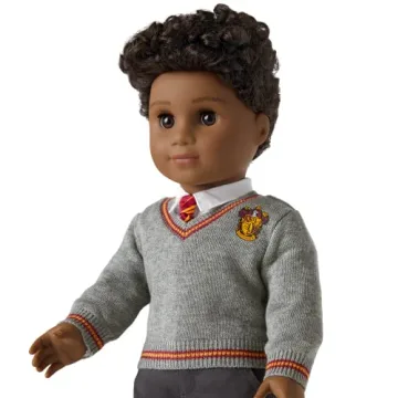 American Girl Harry Potter 18-inch Doll Gryffindor Outfit with Sweater and Scarf Featuring House Crest, For Ages 6+