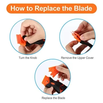 2PACK Razor Blade Scraper for Easy Cleaning and More