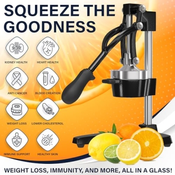 Eurolux Cast Iron Citrus Juicer for Fresh Juice