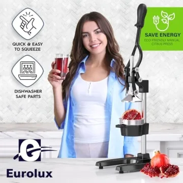 Eurolux Cast Iron Citrus Juicer for Fresh Juice