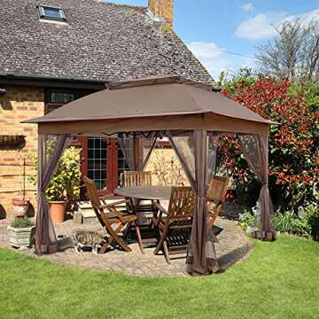 COOS BAY 11x11 Pop-Up Gazebo Tent with Mosquito Netting