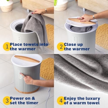 Luxurious Towel Warmer with Timer for Ultimate Comfort