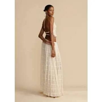 Argeousgor Women's 2 Piece Maxi Skirt Set - Chic & Stylish