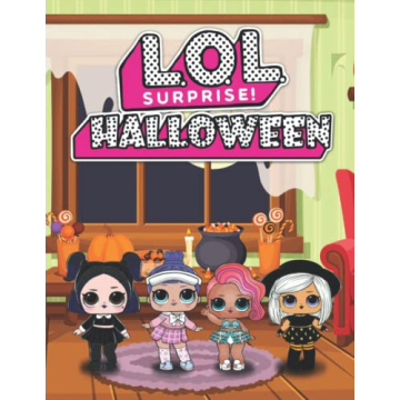 Cheerful LOL Doll Halloween Coloring Book for Kids