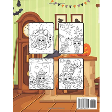 Cheerful LOL Doll Halloween Coloring Book for Kids