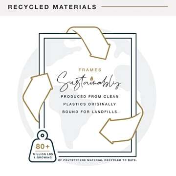 MCS Trendsetter 16x24 Poster Frame Black High-Gloss, Vertical & Horizontal Wall Hanging Large Picture Frame for Photos, Posters & Art Prints (1-Pack)