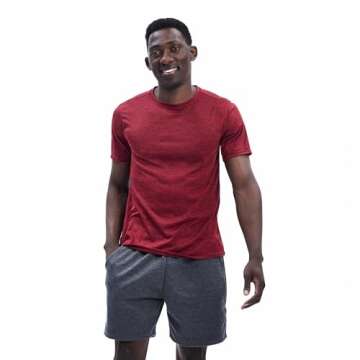 5 Pack Mens Workout T-Shirts Quick Dry Athletic Tees