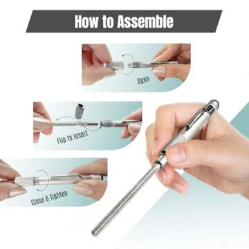 Trenton Gifts Crystal and Glass Repair Tool - Durable Diamond File