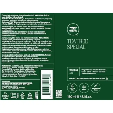 Tea Tree Styling Gel – Medium Hold & Shine