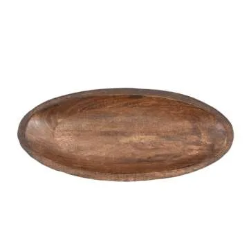 Mango Wood Decorative Bowl for Home & Seasonal Decor