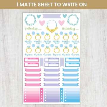 Bloom Wedding Planning Stickers - 390+ Hand-Drawn Designs