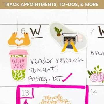 Bloom Wedding Planning Stickers - 390+ Hand-Drawn Designs