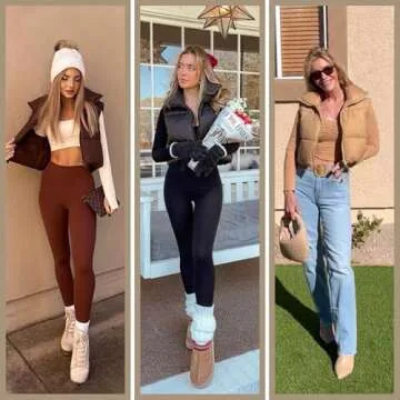 Flygo Puffer Vest Women Cropped Vest Zip Up Stand Collar Sleeveless Lightweight Winter Down Vests Jacket(Black-M)