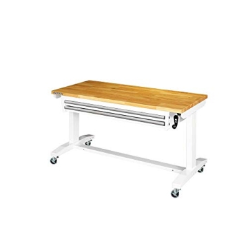 Husky 52 in Adjustable Height Craft Table with Drawers